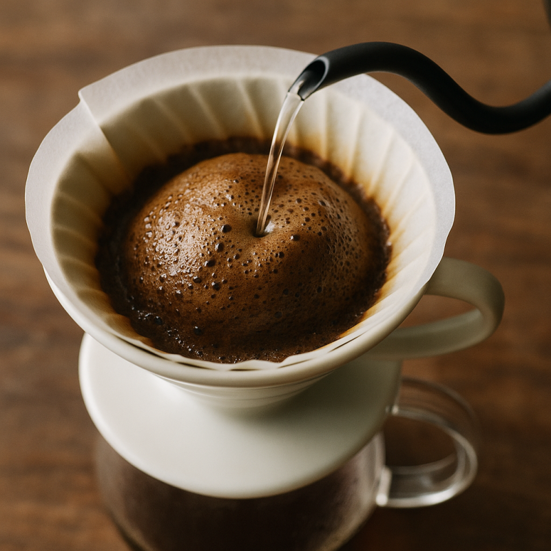 コーヒーをしっかり膨らませるコツ