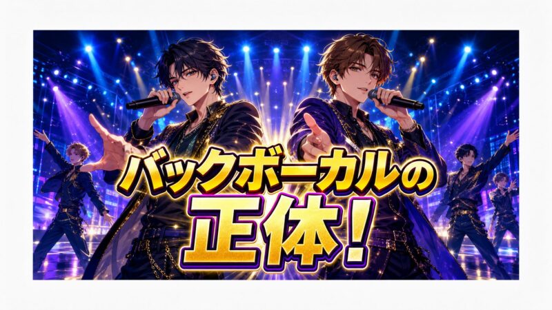 超特急メインボーカルの秘密！バックボーカルって何者？